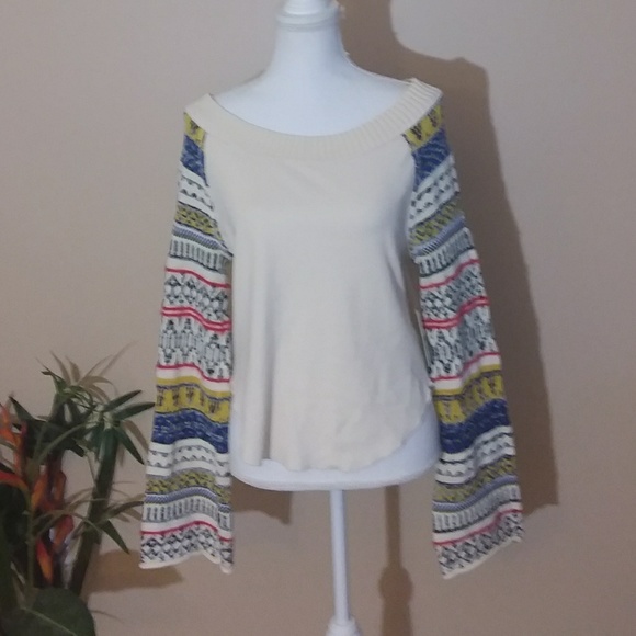 🆕️Free People Striped Sleeve Thermal - Picture 4 of 8